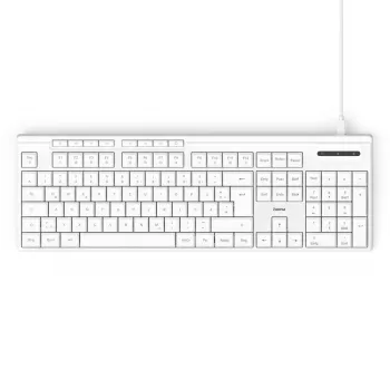 Klawiatura przewodowa Hama CK-200 USB biała