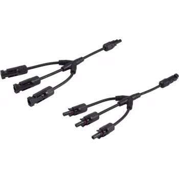 shiverpeaks ®-PV4 T-Adapter Cable Set, 3/1, 6mm², czarny/czarny, 30cm (BS02-21053)