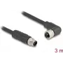 DeLOCK 80526 przewód czujnika/aktuatora 3 m RST M12 Czarny
