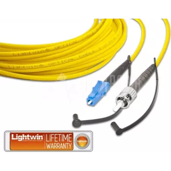 Lightwin Wysokiej Jakości Simplex Kabel Światłowodowy Patchcord, SM, LC - ST Kabel Światłowodowy Patchcord (LSP-09 LC-ST 3.0)