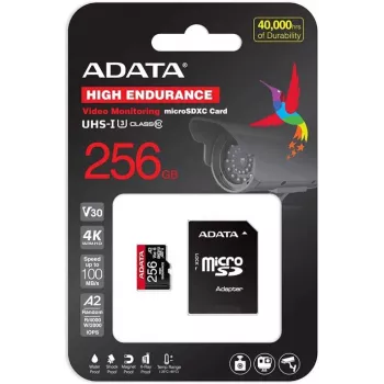 SanDisk - Karta pamięci Flash - 256 GB - Klasa wideo V30 - UHS-I U3 - microSDXC UHS-I