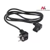 Power cable angled 3 pin plug 3M MCTV EU-803