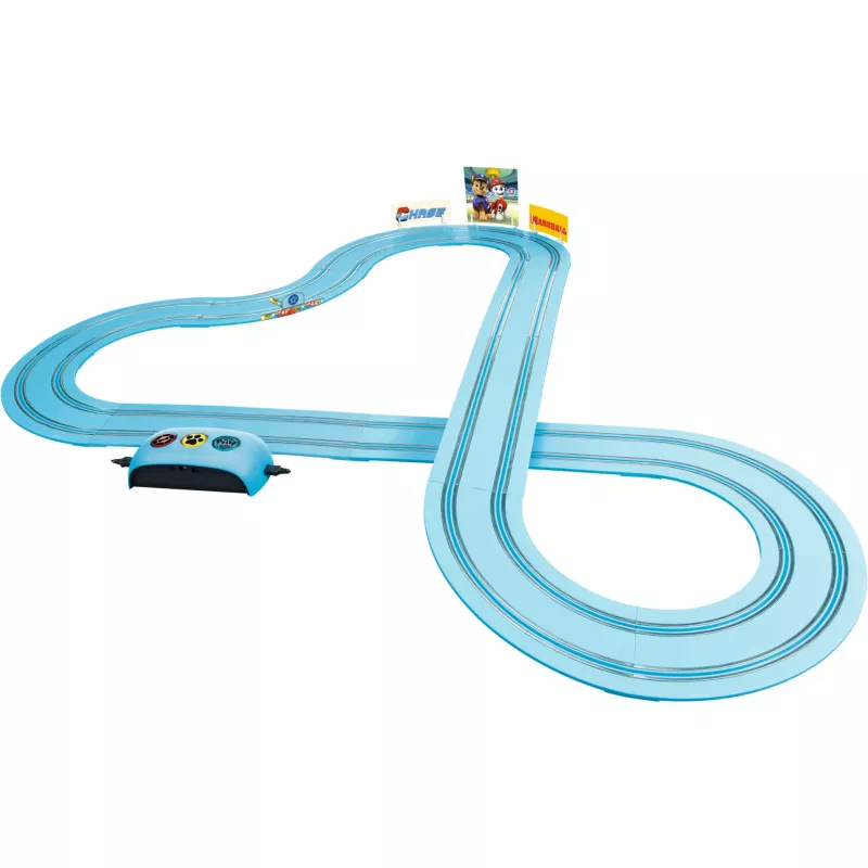 CARRERA tor wyścigowy First Paw Patrol Race N Rescue 3,5 m – zestaw toru samochodowego slot car