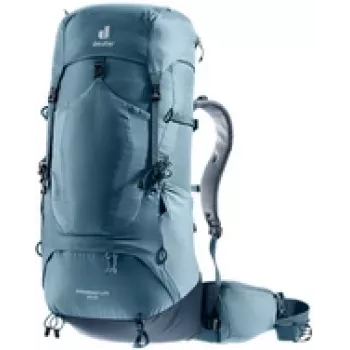 Plecak DEUTER Aircontact Lite 50 + 10 — stelaż wewnętrzny, 50 l (z możliwością powiększenia do 60 l), 1,64 kg, ładowanie od góry, unisex, niebieski
