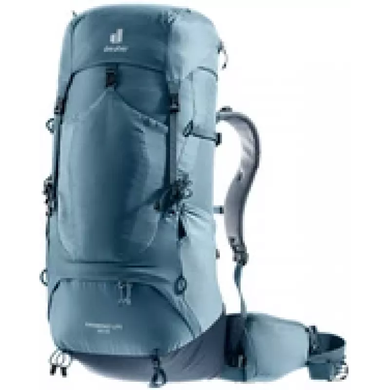 Plecak DEUTER Aircontact Lite 50 + 10 — stelaż wewnętrzny, 50 l (z możliwością powiększenia do 60 l), 1,64 kg, ładowanie od góry, unisex, niebieski
