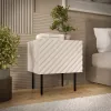 Szafka nocna Cama LUCCA, cama meble, 47x40x52 cm, kaszmir, MDF/płyta wiórowa, zestaw 2 szt.