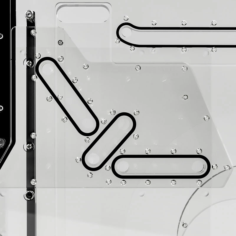 Singularity Computers Spectre 2.0 Elite Kit Side Distro Plate - czarny