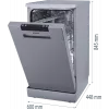 Gorenje GS522E10S Zmywarka, E, Wolnostojąca, Szerokość 45 cm, Liczba kompletów 10, Szary