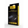 Karta sieciowa Gembird A-USB3C-LAN-01 Type-C USB 3.2 Gen 1, Gigabit RJ-45, kabel 0,15 m, metalowa obudowa, szary/czarny