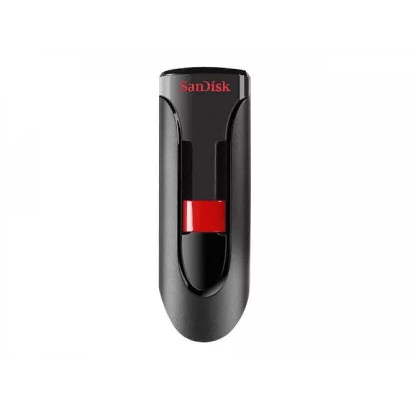 Pamięć USB SANDISK Cruzer Glide 32 GB USB Typ-A 2.0, wysuwana konstrukcja, ochrona hasłem, czarno-czerwona