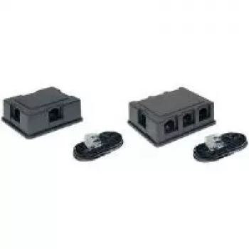 Rozgałęźnik telefoniczny RJ-45 F 3x RJ-45 F Czarny ShiverPeaks BS71400-3SET