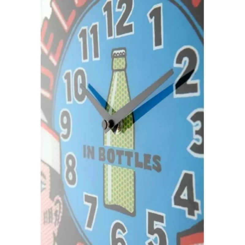 Zegar ścienny NeXtime 8167 Delux Diner, 43x43cm, wielokolorowy