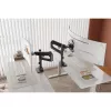 Uchwyt do monitora DIGITUS Single, zacisk, maks. 57 cali, udźwig 27 kg, VESA 75x75–100x100, regulacja wysokości, pochylanie -75° do 75°, czarny