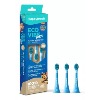 happybrush EcoVibe Kids Paw Patrol wymienne końcówki do szczoteczki, niebieski, 3 szt.