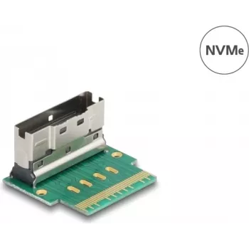 Adapter DELOCK wewnętrzny SFF-8654 na SFF-8654 (męski), model 64179, cienki SAS 8i 90°