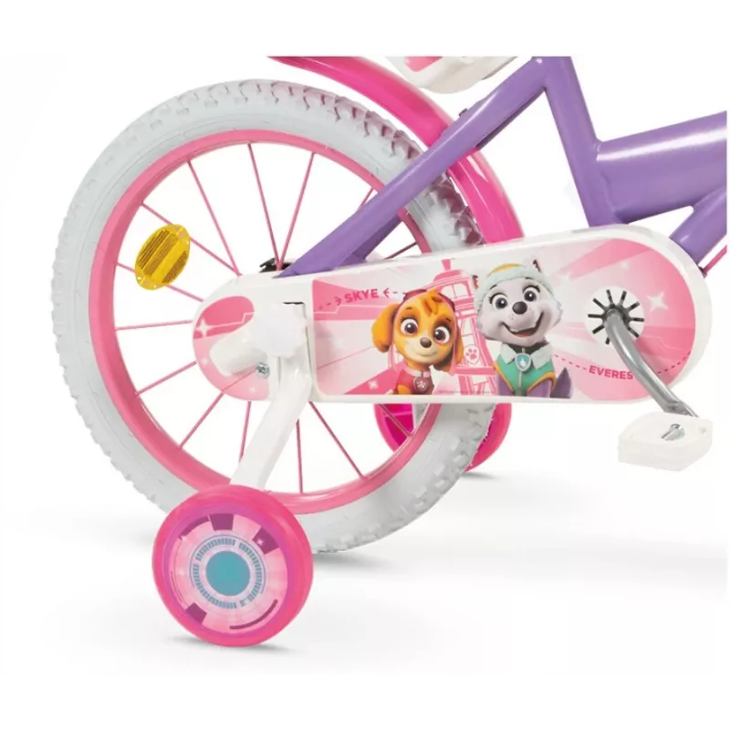 Rower dziecięcy 16 Paw Patrol fioletowy 1680 dla dziewczynki TOIMSA
