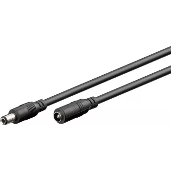 Kabel przedłużający Goobay DC 1,5 m czarny 1,5 czarny - w (76672)