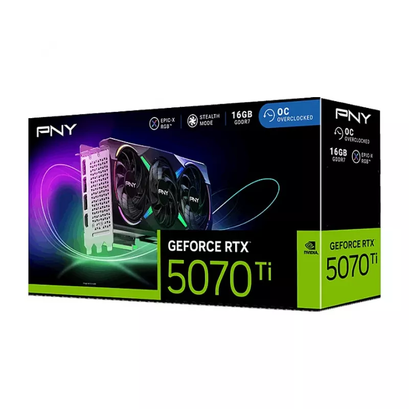Karta graficzna PNY GeForce RTX 5070 Ti EPIC-X RGB 16GB GDDR7