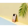 Etui ochronne Man and Wood na iPhone 12 mini — różowy kwiat na czarnym