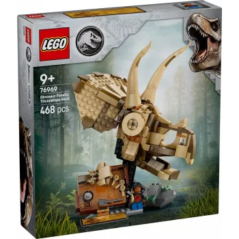 LEGO JURASSIC WORLD 76969 Skamieliny dinozaurów: Czaszka triceratopsa