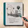 Ebook New Kindle Scribe - 2024 release 10.2 glare-free 64GB Wi-Fi (Without Lockscreen Ads) with Premium Pen Jade