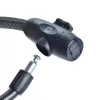 Stalowa linka rowerowa z zamkiem na klucz 12 mm - YCK0/12/200/2 Czarny