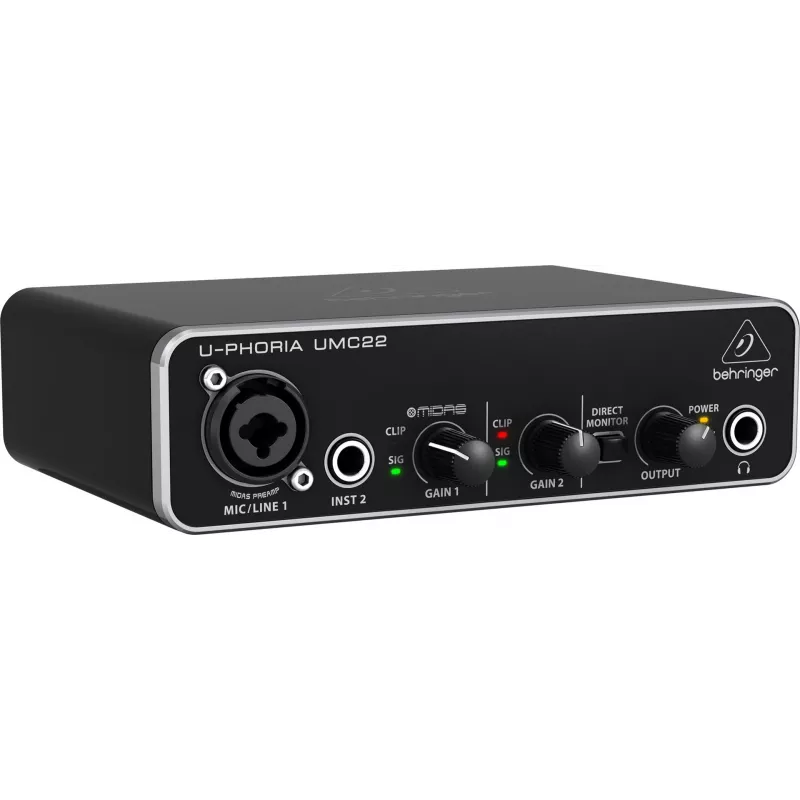 Behringer UMC22 dodatkowy sprzęt muzyczny Przedwzmacniacz koncertowy/studyjn