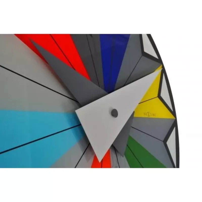 NeXtime klok 8163 Circus, Ø43 cm, ścienny, czarny/wielokolorowy