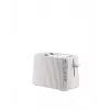 Toster Alessi MDL08B Czarny — Design Plissé, 6 stopni przyrumieniania, tryb bajgiel/rozmrażanie/podgrzewanie, 340×185×250 mm