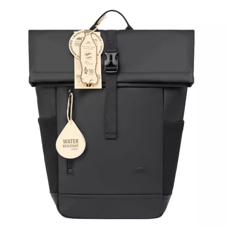 Plecak Rivacase 7826 Eden 14 ECO czarny roll-top na laptopy 14-calowe