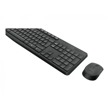 Logitech MK235 - Zestaw klawiatury i myszy - Bezprzewodowy - 2,4 GHz - Portugalski