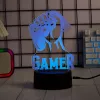 Lampa stołowa LED MANTA SNL122RGB RGB dekoracja świetlna 3D, zmieniająca kolory RGB, zasilana przez USB