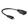 Kabel HDMI DeLOCK 65391 0.23m Typ A na Typ D Czarny