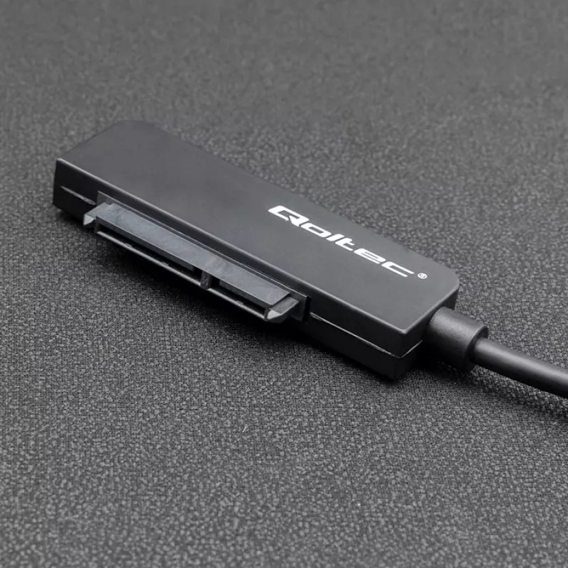 Adapter SATA QOLTEC 52269 do napędu 2,5 cala na USB-C, obsługa do 2 TB