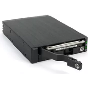 FANTEC MR-25DUAL - mobilna kieszeń na dysk - 2.5 (6,4 cm) - SATA 6 Gb/s / SAS 6 Gb/s - czarna
