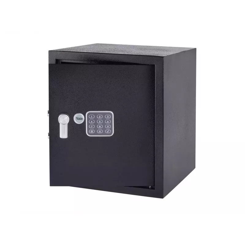 Sejf biurowy Yale YSV/390/DB2 — 40 L sejf stalowy, czarny, zamek szyfrowy, montaż do podłogi/ściany
