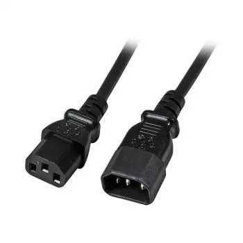 EFB-Elektronik przedłużacz zasilający IEC C14 180° - C13 180°, czarny, 3,0 m, 3 x 1,00 mm² Producent: EFB Elektronik (EK503.3)