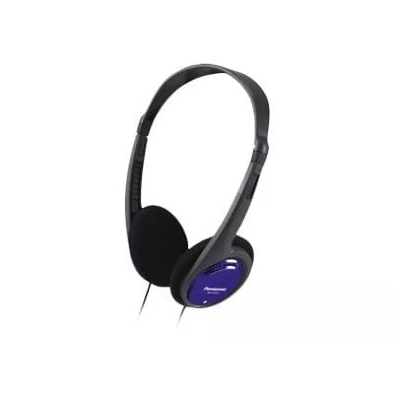 Słuchawki Panasonic RP-HT010E-A czarno-niebieskie z kablem 1,2 m, ultralekkie