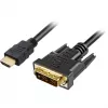 Kabel adapterowy HDMI > DVI-D (18+1) (czarny, 1 metr)