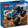 Zabawka konstrukcyjna LEGO City 60402 Niebieski Monster Truck z dużymi oponami, 148 elementów, 1 minifigurka, wiek 5+