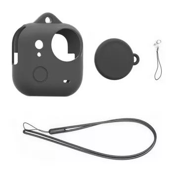 Silicone Lens Cover + PULUZ Case for Insta360 GO Ultra