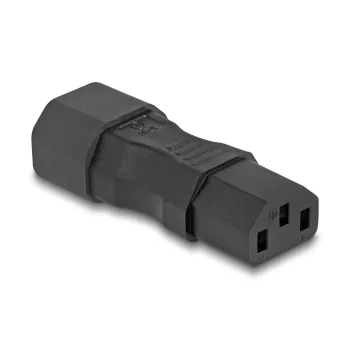 Zasilacz DeLOCK IEC 60320 C14 na C13 wtyk gniazdo 10A prosty czarny