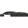 HDMI-Umschaltbox 3 to 1 (4K @ 60 Hz), przełącznik HDMI (czarny, kabel 55 cm)