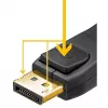Kabel DisplayPort Goobay 74777 1 m Czarny G-Sync FreeSync