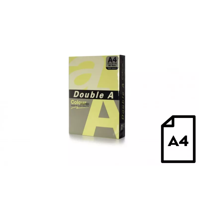 Kolorowy papier Double A, 80g, A4, 500 arkuszy, Cheese