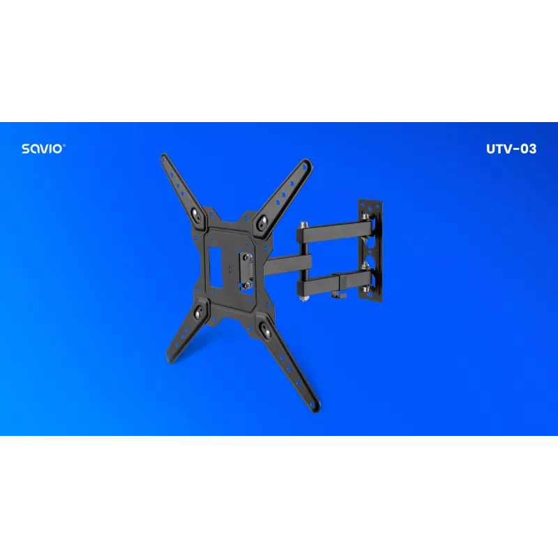Uchwyt/stołak telewizyjny Savio UTV-03 139,7 cm (55) Czarny