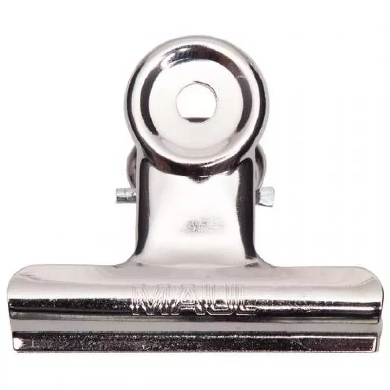 MAUL klips do listów wykonany z metalu, kolor: nikiel, szerokość: 50 mm, szerokość zacisku: 20 mm, opakowanie samoobsługowe (21750-96)