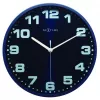 NeXtime zegar 3053bl Dash Blue, Ø 35 cm, ścienny, niebieski