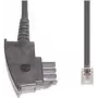 Kabel telefoniczny e+p T 170/3 3 m przezroczysty czarny