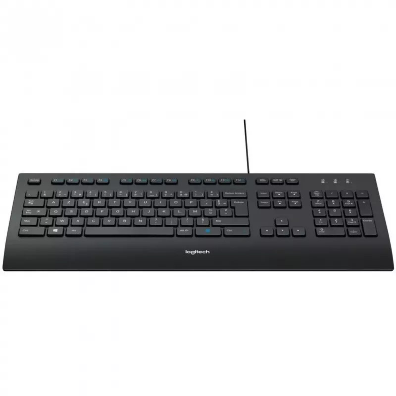 Logitech Corded K280e - Klawiatura - USB - Francuska